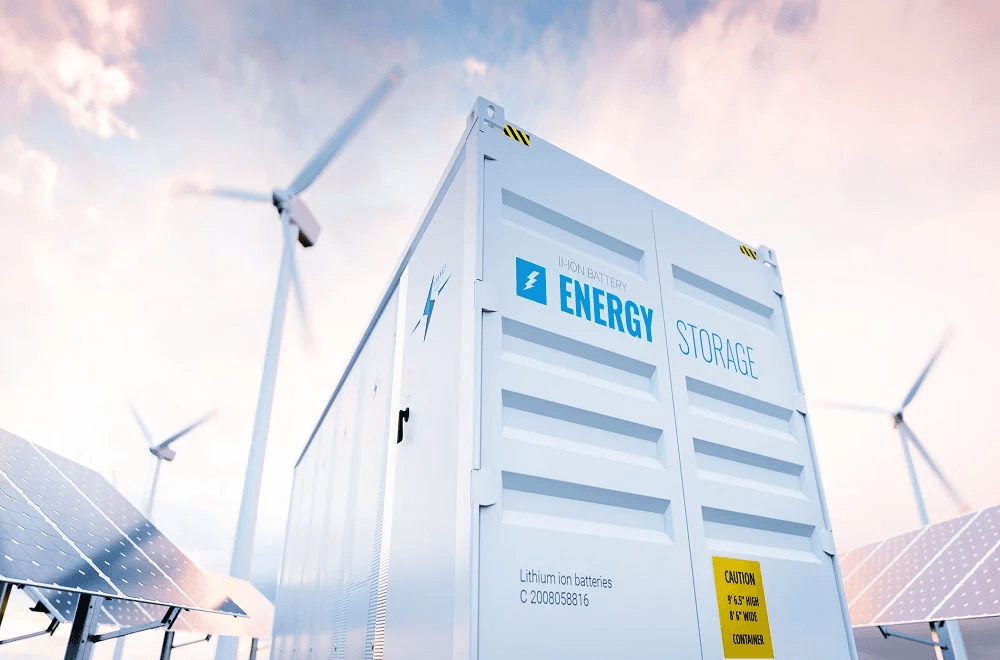 A white container with blue text and windmills AI-generated content may be incorrect.